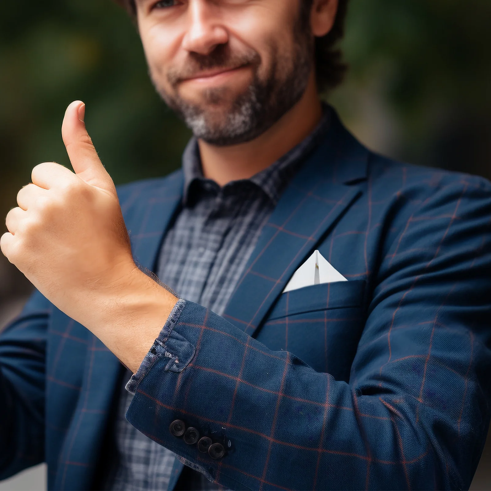 White Pocket Square For Men Premium Fabric Handkerchief Suit Accessory Decorative Mens Pocket Square Wedding Gift