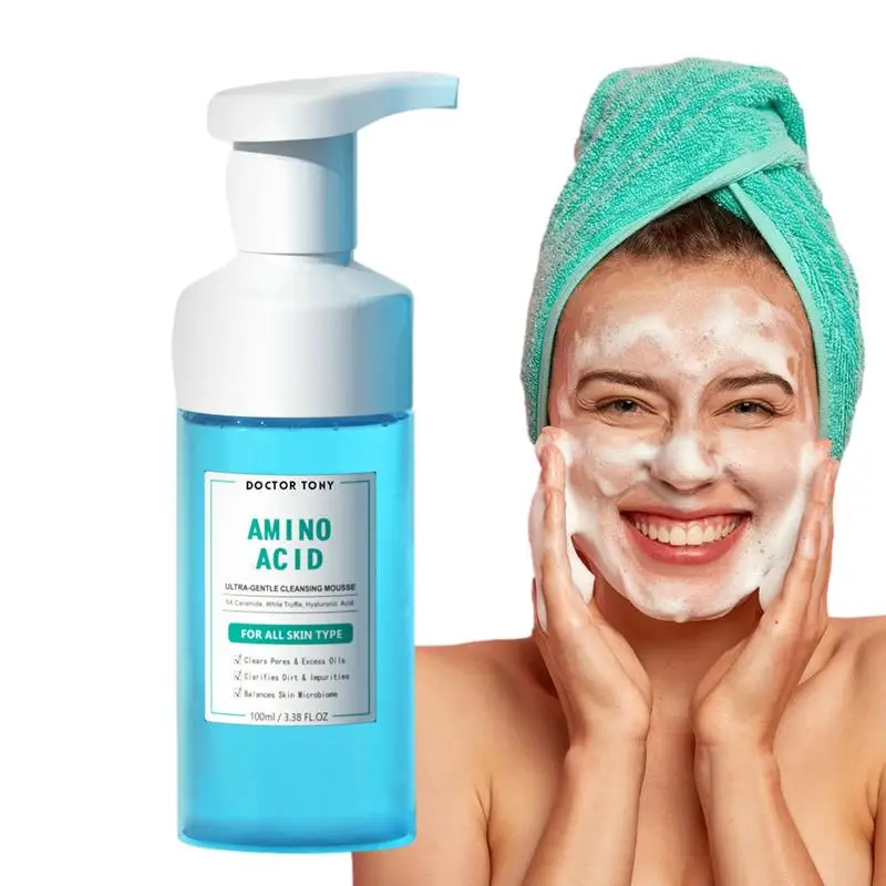 Amino Acid Cleansing Moisturizing Face Wash Oil Control Pore Shrinking Deep Clean Whitening Skin Care Face Wash 100g