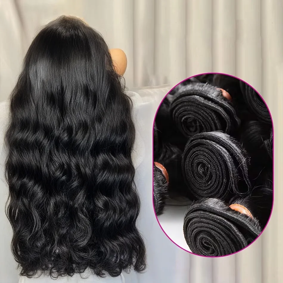 Body Wave 26 28 30 Inch Remy Raw Virgin Unprocessed 100% Human Hair Water Wave Extensions 3 4 Bundles Deal