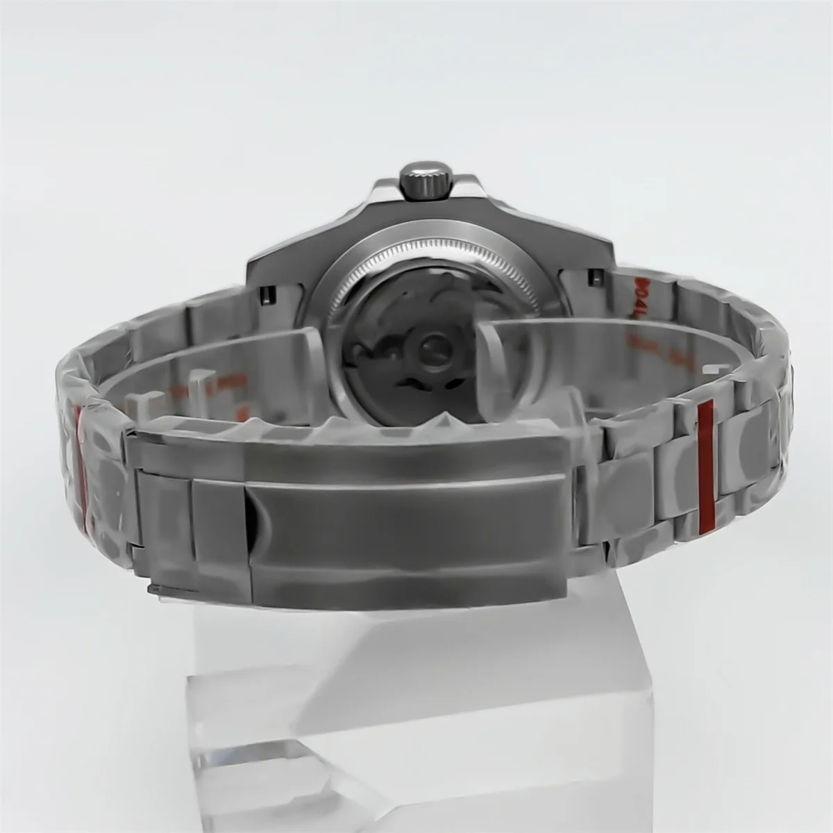 40mm メンズ GMT ダイブウォッチ NH34 ムーブメント 24 時間固定ベゼル サファイアガラス ステンレススチールストラップ 100m 防水