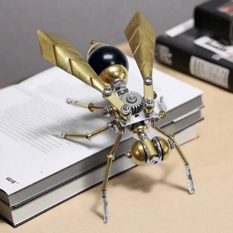 

Набор для сборки модели Big Bee, механические металлические блоки для сборки, 3D-головоломка, креативные украшения ручной работы, игрушки в подарок на день рождения для мальчиков