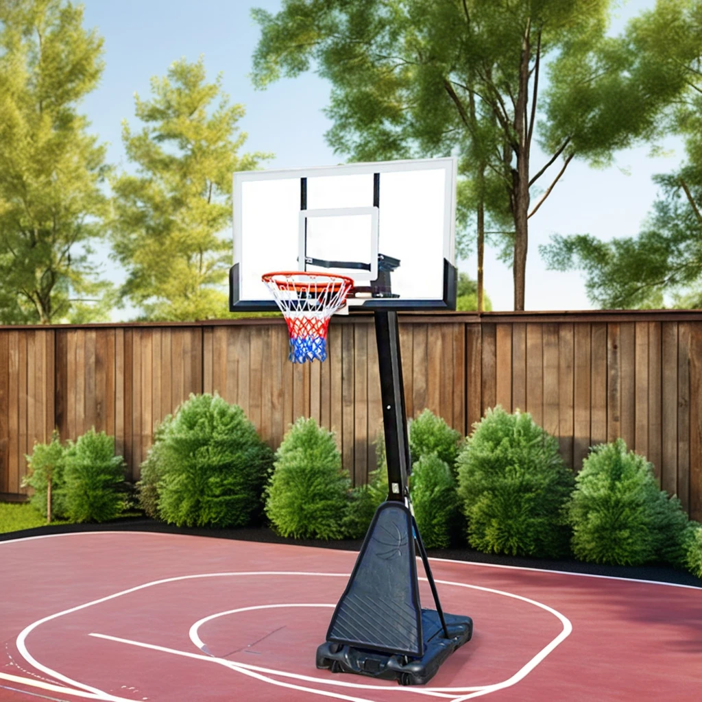 โครงบาสเก็ตบอลเด็กแบบพกพาสำหรับสนามขนาดเล็กกลางแจ้ง อุปกรณ์สนามที่ยกง่าย