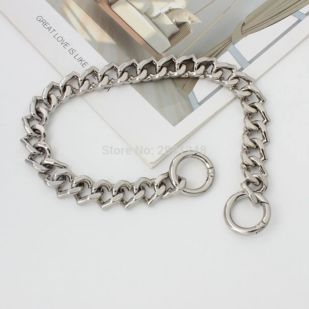 18mm new grade love Heart shape zinc alloy chain strap bag parts handles Accessory Factory Plating  Wholesale handbag