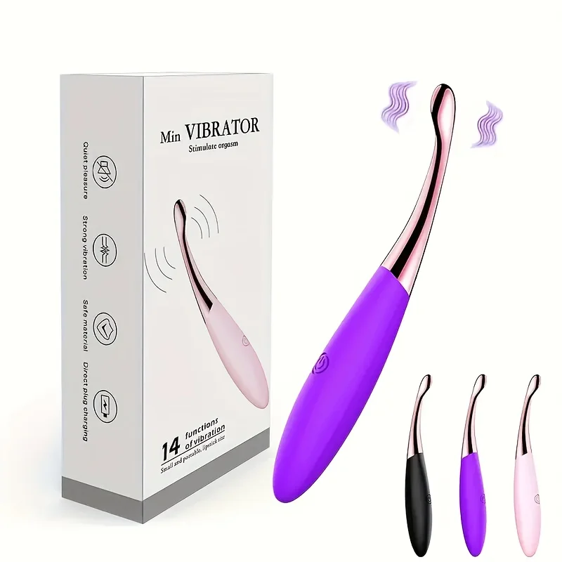 1 قطعة هزاز البظر والحلمة الأنثوية القابلة لإعادة الشحن، تحفيز G-Spot، حجم محمول، 14 وضعًا للاهتزاز، تدليك شخصي،