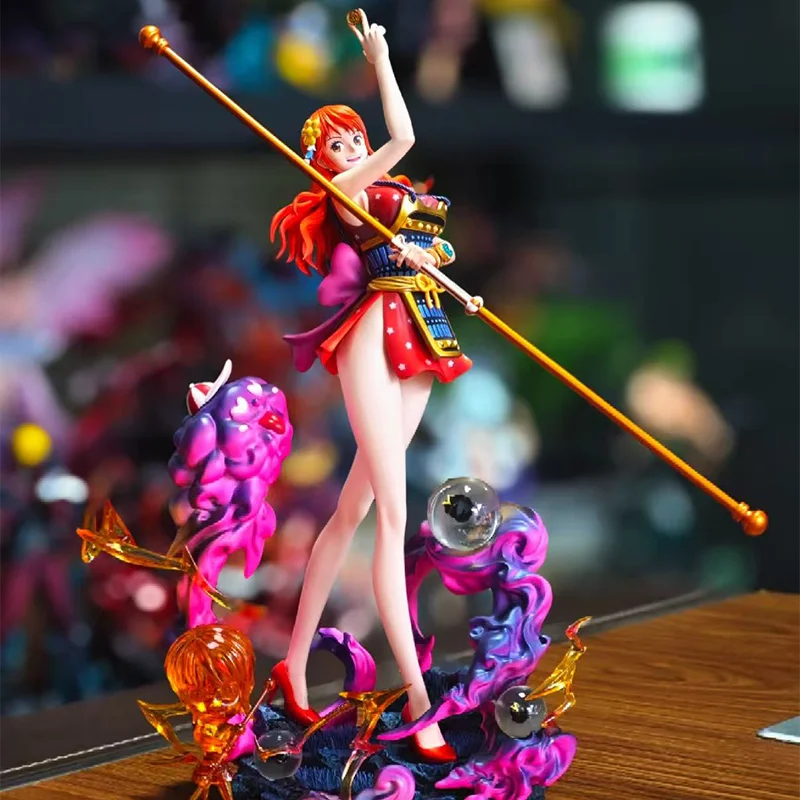 

One Piece Nami Lk Studio Anime Figure Model Collect Toys Ornaments Desktop Decoration Boys Birthday Gift 30cm Pvc