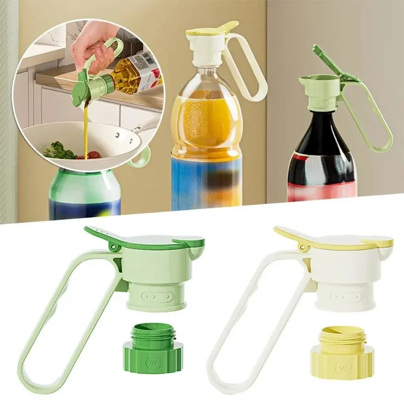 Cold Water Bottle Seal Controlled Volume Drinks Bottle Deflector Creative Carry Handle Press Dispense with Lid Cup Cover