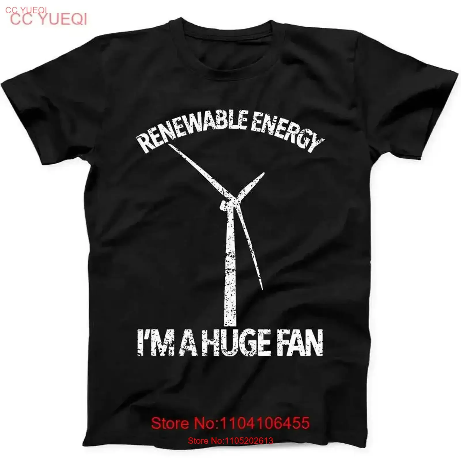 

Renewable Energy I'm A Huge Fan Climate Change Funny T Shirt Black 266 vintage Washed Stretched Stylish fashion Casual Unisex