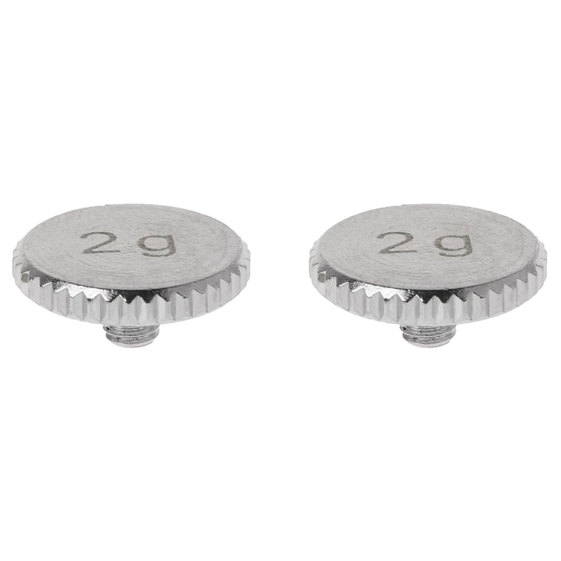 HOT-2X Headshell 2G Shell Weight Turntable Metal Electric Instrument Parts For SL1200 SL1210 MK2 3 5 M5G Stylus DJ,Silver