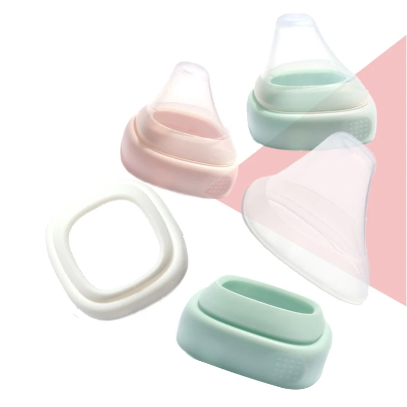 Additional Transparent Cover and Collar for Bottle Easy to Use Safe PP Material for  Bottles for Babies