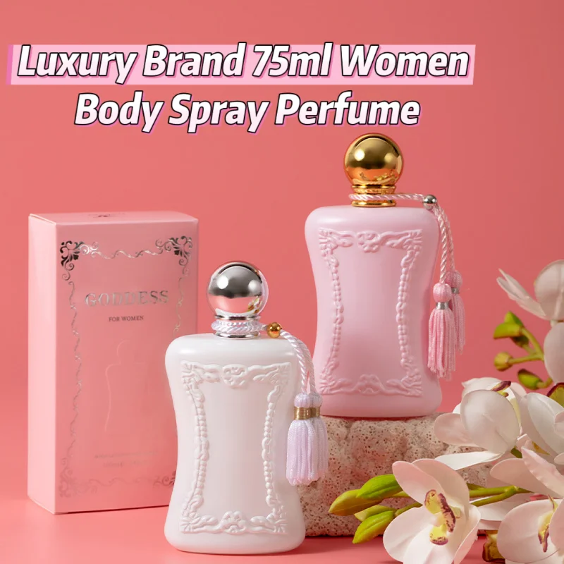 Lasting Fragrance Luxury Brand Lady Perfume 75ml Floral Scent Body Spray Long Lasting Fruity Men's Cologne Fragrance Deodorant