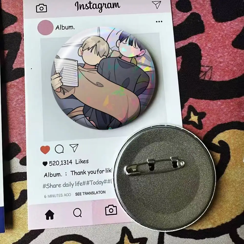 Lustiges Manhwa One-Room TA Laser-Abzeichen, geeignet für Rucksäcke, Kleidung, Hüte, Dekoration, kreative Accessoires – Detail 8