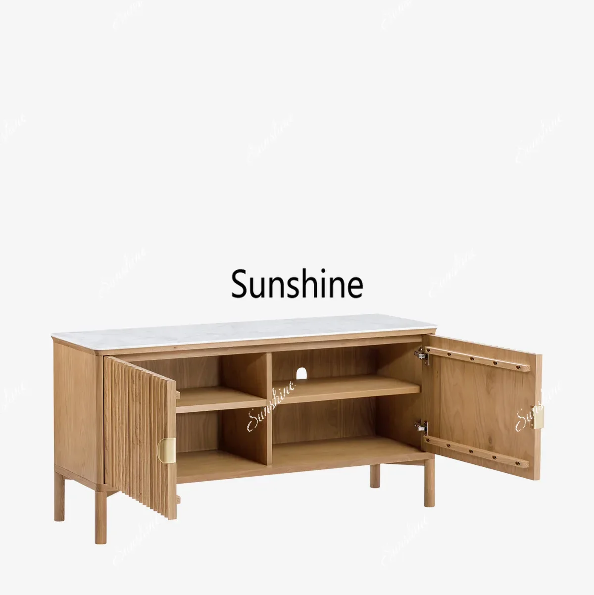 Solid Wood Entrance Cabinet American Luxury Sideboard for Home & Hotel Furniture New Living Room Storage Cabinet