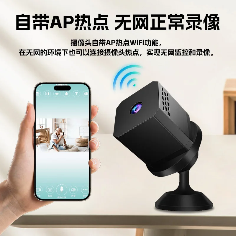 New Private Mold Camera F1 Square Mini Camera, HD Night Vision, WiFi, A9 Outdoor Sports