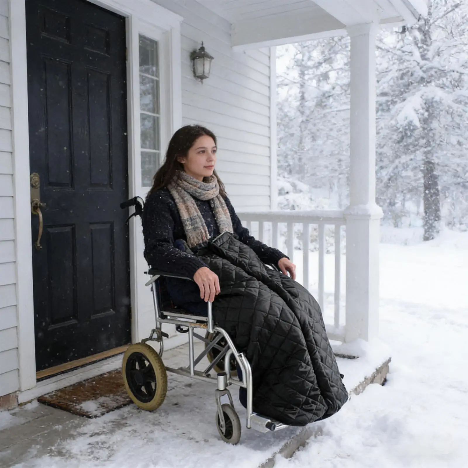 

Одеяло для инвалидной коляски, согревающие принадлежности для ног и ног, зимнее теплое одеяло для инвалидной коляски для взрослых, пожилых людей с ограниченными возможностями