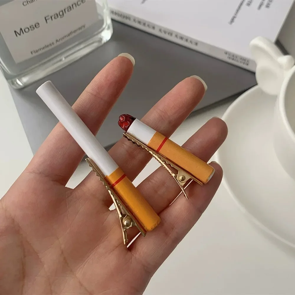 2 Stück Lustige Kreative Zigaretten-Haarspangen für Frauen und Mädchen Modische Haarklammern Individuelle Punk-Haaraccessoires Partygeschenk – Detail 7