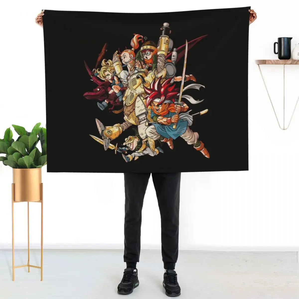 

Chrono Trigger Heroes Throw Blanket Easy Care Comfortable Blanket for Couch