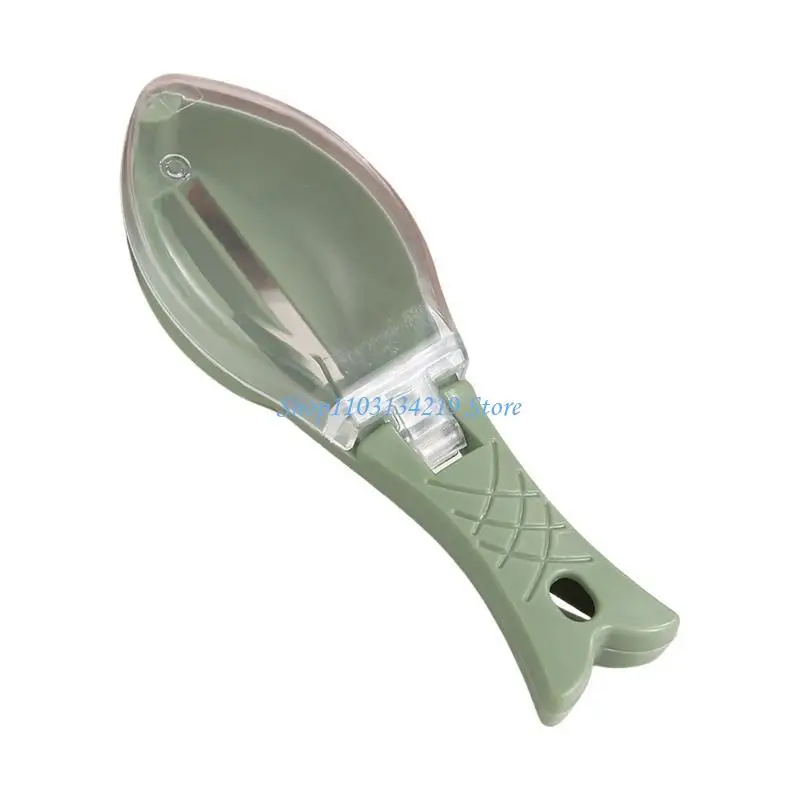 N5KC Fish Skin Brush Fast Remove Fish Scale Scraper Planer Kitchen Cooking Accessory