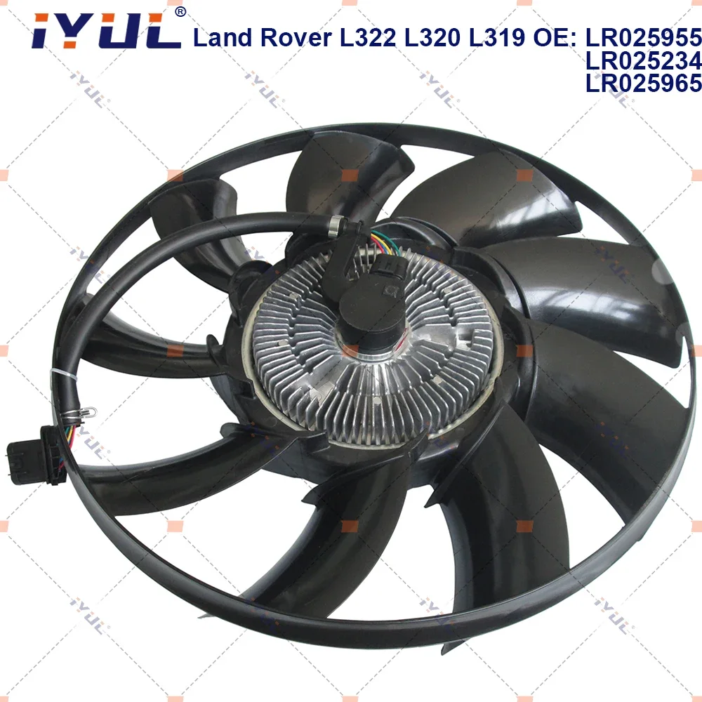 Suitable for Land Rover Range Rover Evoque L322 L320 L319 clutch fans assembly cooling fan water tank cooling fan LR025955