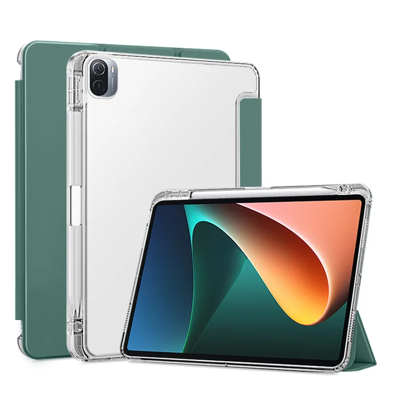 Case For Xiaomi Mi Pad 5/6 5 6 Pro 11in 7 7pro 11.2 Magnetic Smart Cover For 2024 6S Pro 12.4in with Pencil Holder Tablet Cover