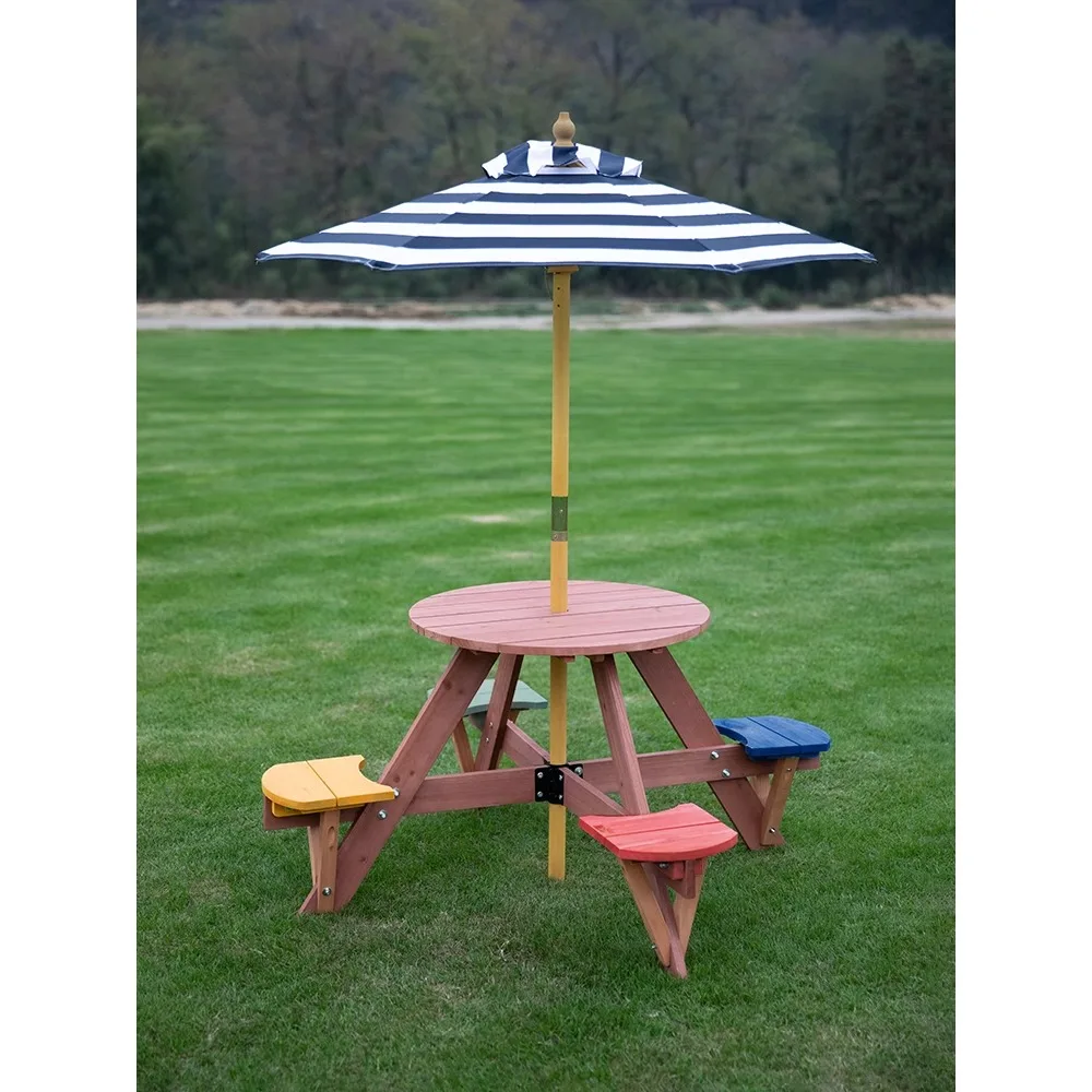 

Outdoor picnic tables and chairs, indoor and outdoor children's furniture, kindergarten tables and chairs set, camping site suns