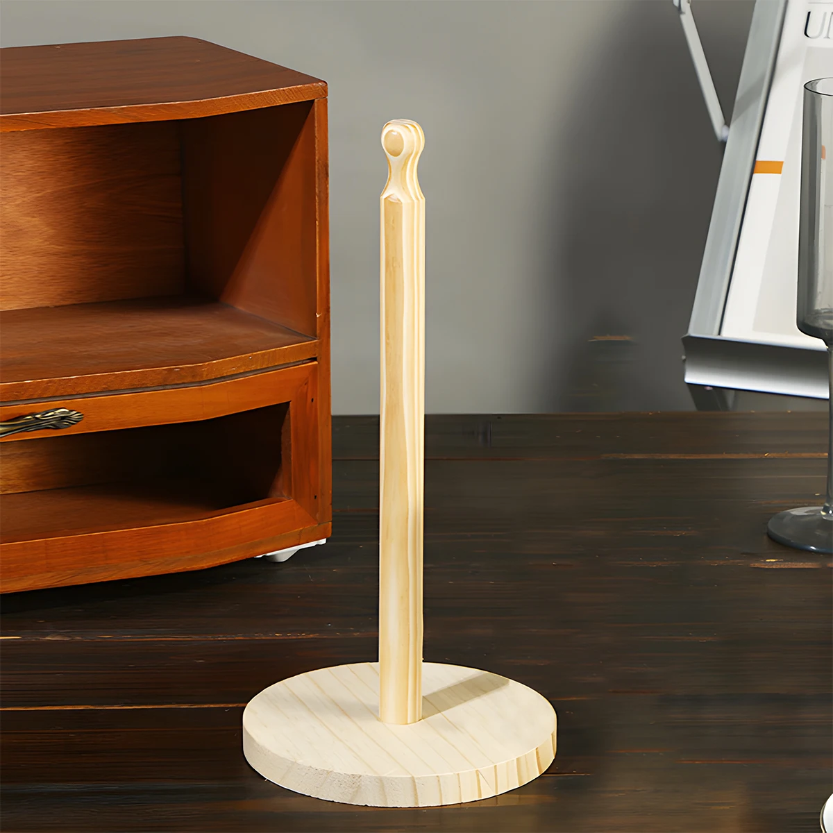 Minimalist Wooden Tissue Holder Simple Design Bathroom Decorative Tissue Box for Home Office