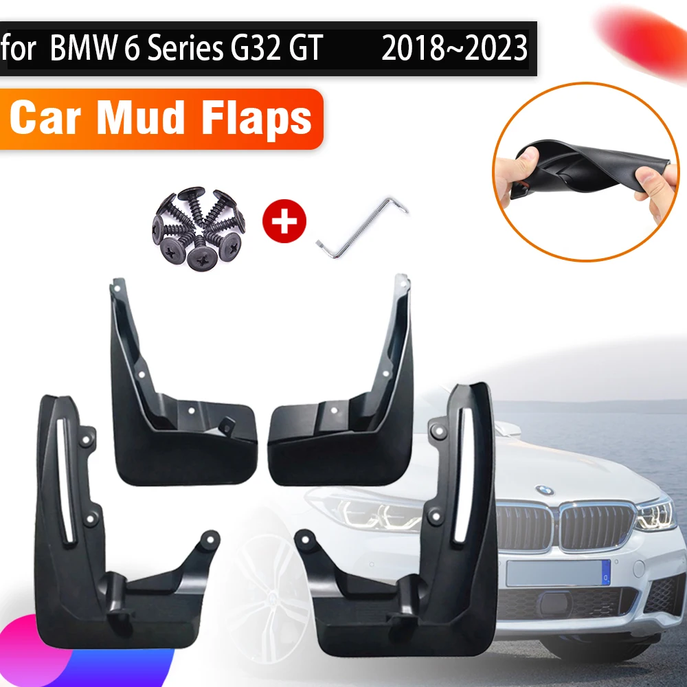 

For BMW 6 Series G32 GT Gran Turismo 2018 2019 2020 2021 2022 2023 Anti-splash Splash Guard Front Rear Mudguards Car Accessories