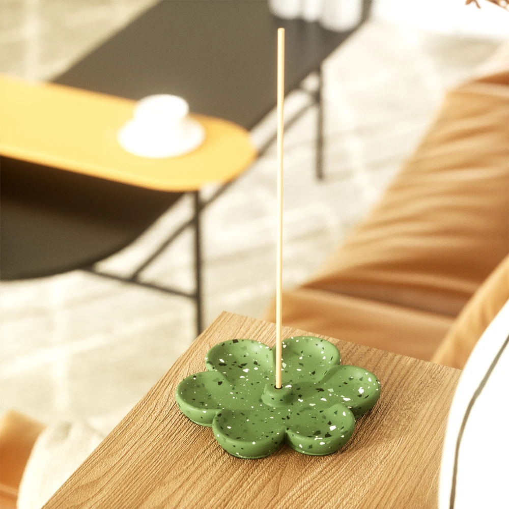 Boowan Nicole Flower Incense Holder Silicone Mold for Cement DIY Incense Burner Concrete Jesmonite Mould Handmade Craft Tools view 6
