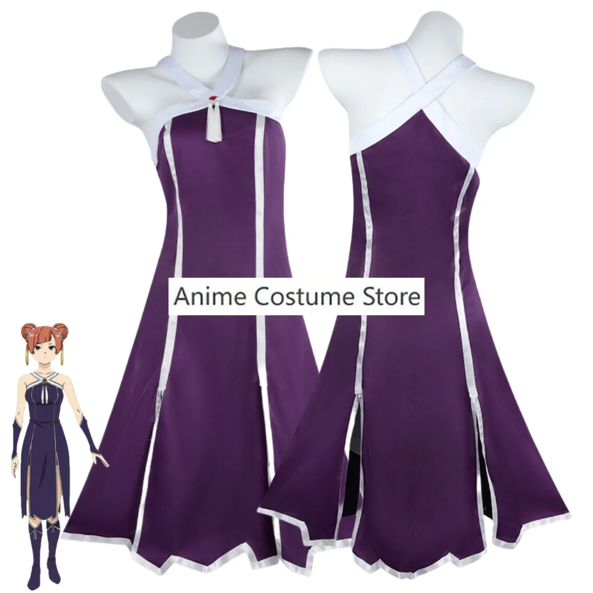 Anime Frieren At The Funeral Laufen Cosplay Costume Frieren - Nach Dem Ende Der Reise abito senza spalline donna Sexy Halloween Suit