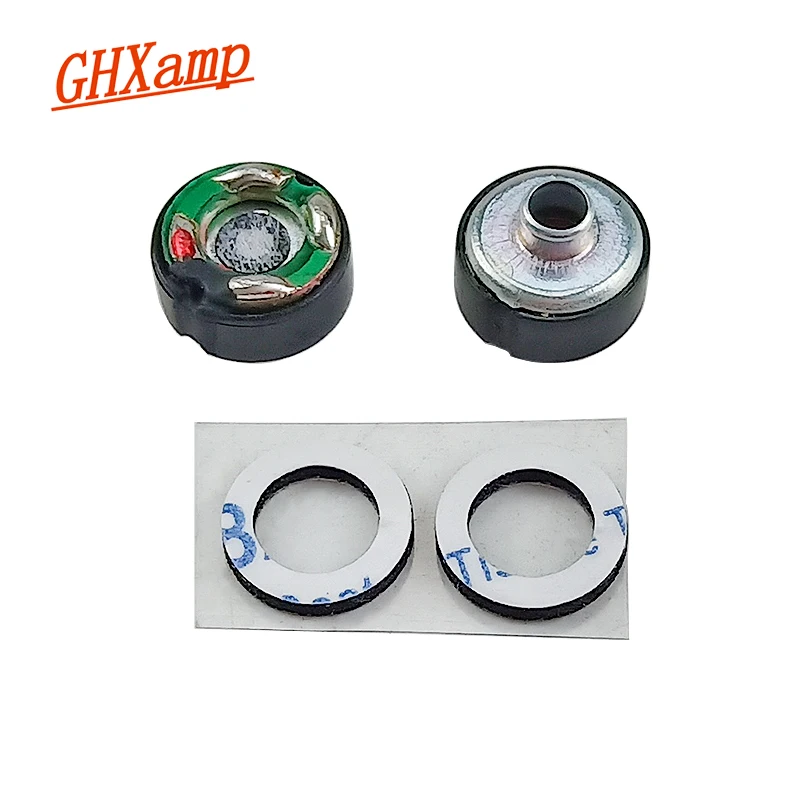 GHXAMP Turbo 8MM Raised Mouth Subwoofer Earphones Unit Speaker Original Sound Quality Coil iron 32Ohm HIFI Headset 2PCS