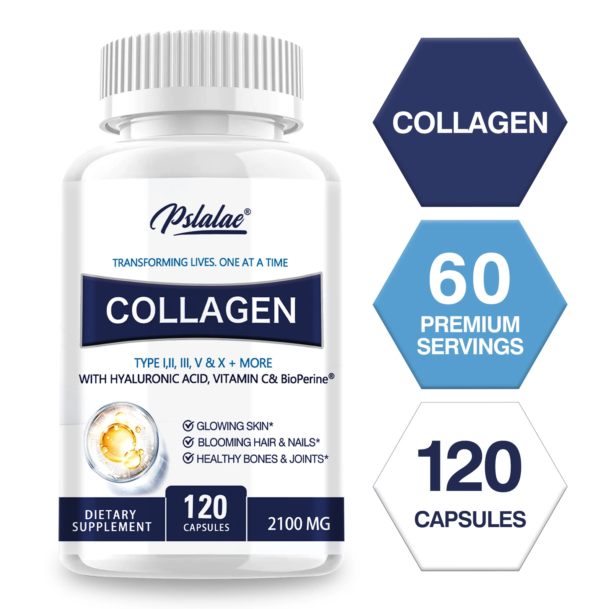 

Коллагеновые капсулы — против старения, осветления кожи, уменьшения морщин, поддерживает производство коллагена, способствует здоровью волос, ногтей и коже.