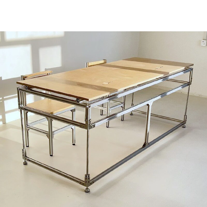 Workbench Computer desk Optical axis suspension table Industrial style simple desk