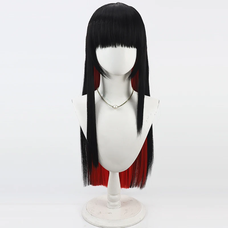 أنيمي الساحرة محاكمة للفتاة السحرية Nikaido Hiro Cos شعر مستعار تأثيري هالوين كرنفال الدعائم الطرف الشعر الاصطناعية + غطاء شعر مستعار