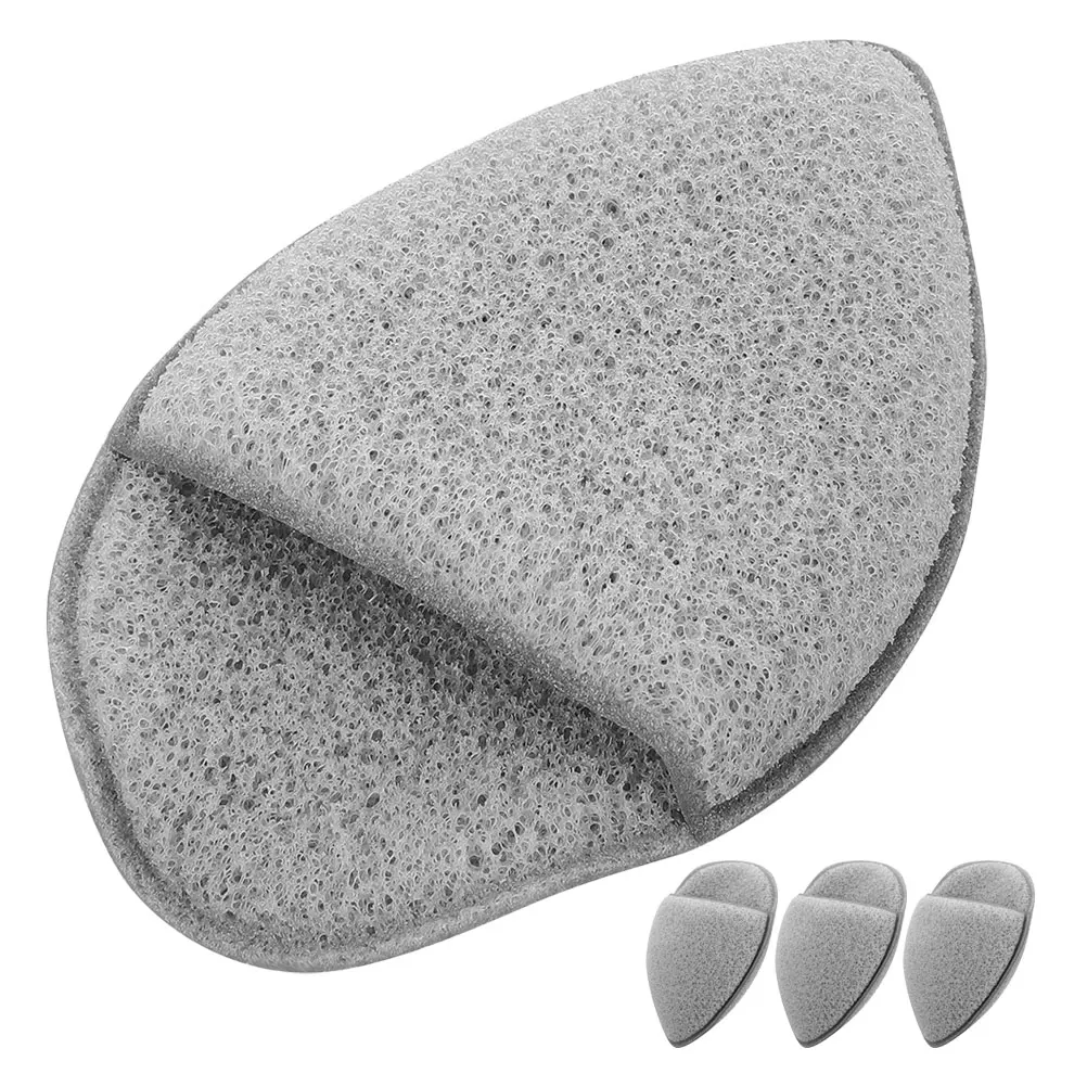 

4pcs Facial Sponges Soft PU Exfoliating Pads Triangle Shape Cleansing Sponges For Face Makeup Removal Non Latex Skincare Tools