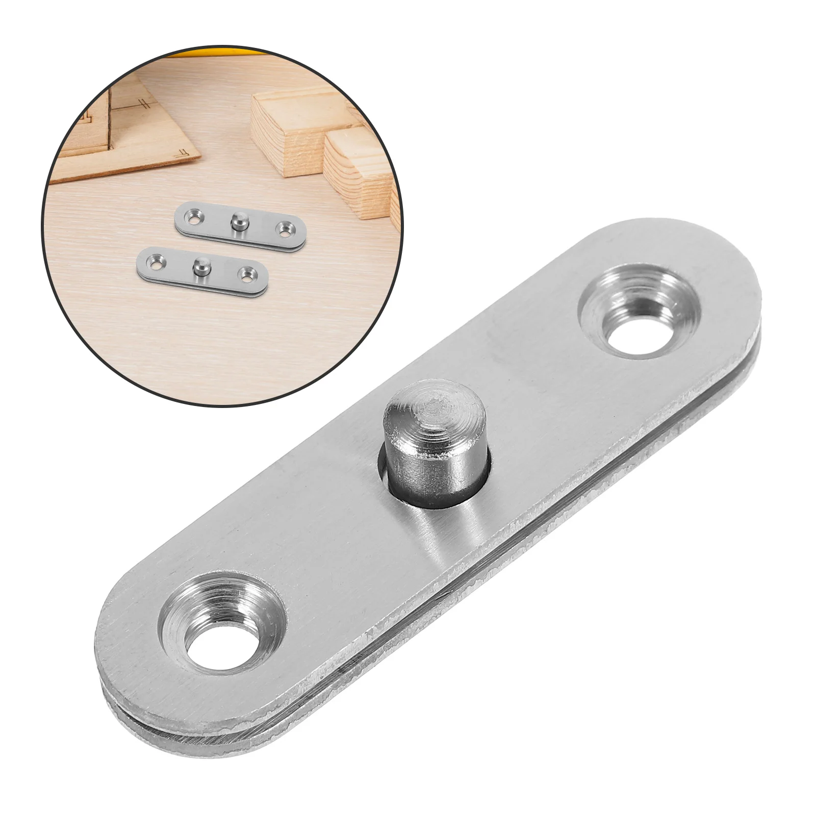 

8Pcs 360 Degree Hinges for Cabinets Stainless Steel Folding Door Hardware Rotatable Pivot Hinge for Kitchen Cabinet Furniture