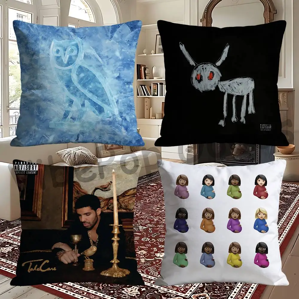 D-Drake 30x30 65x65 40x40 45x45 50x50 cm Fade Resistant Throw Pillow Cover Pet Friendly Patio Sofa Decor