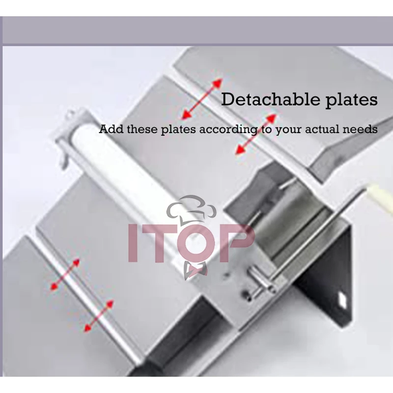 ITOP MSP-15 Manual Dough Sheeter Dumpling Wonton Wraps Noodles Croissant French bread Bakery Equipment 0.5-15mm Thickness