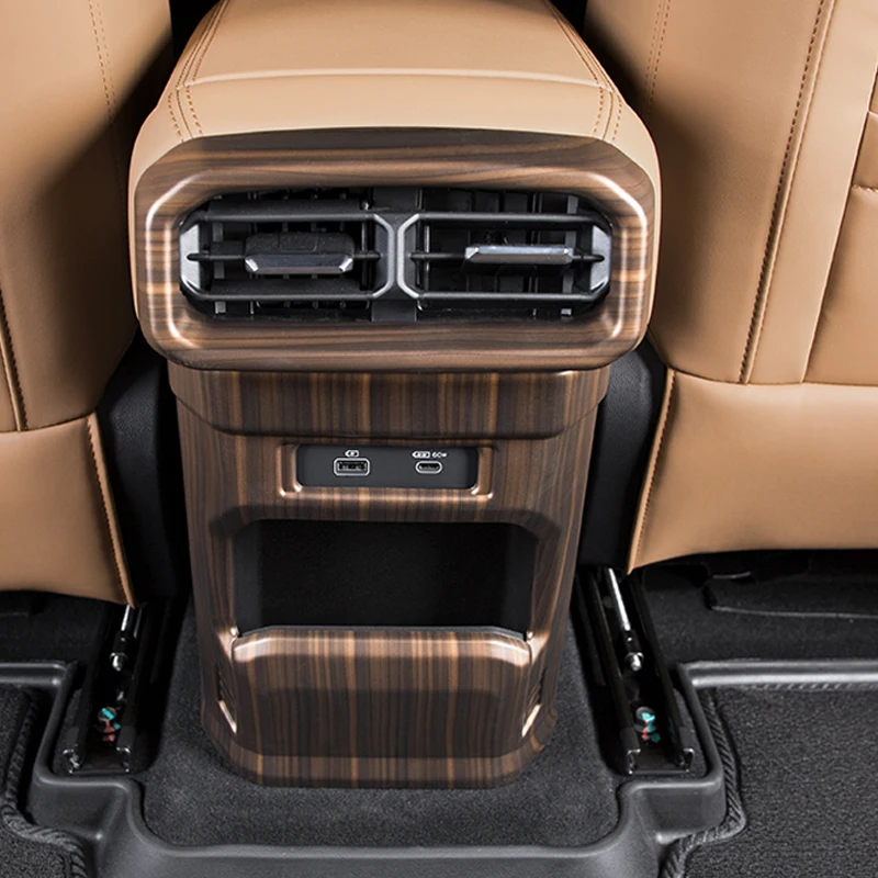 For Chery Jetour T2 2024 2023 Car Styling Wood Grain Central Control Gear Panel Gear Shift Cover Air Outlet Auto Accessories