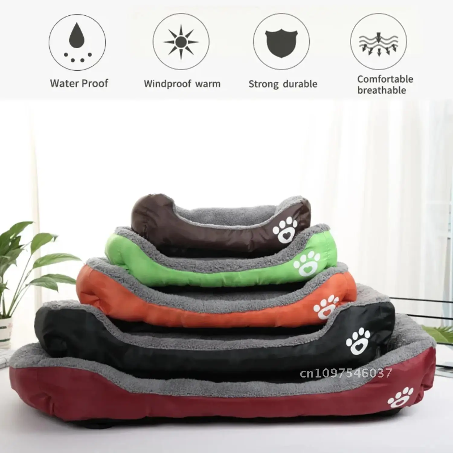 Soft and Cozy Ultimate Fleece Bed for Small, Medium, and Large Bottom Waterproof - Ultimate Warm for and - Comfort Dogs Inviting
