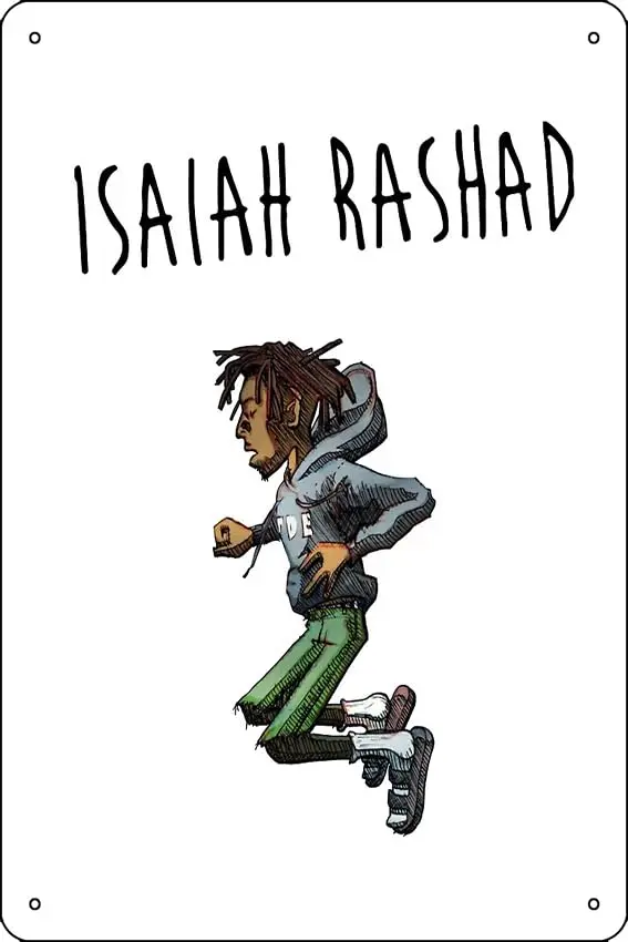 Isaiah Rashad Poster Metal Tin Sign 12 X 8 Inch Funny Man Cave Home Office Bar Decor