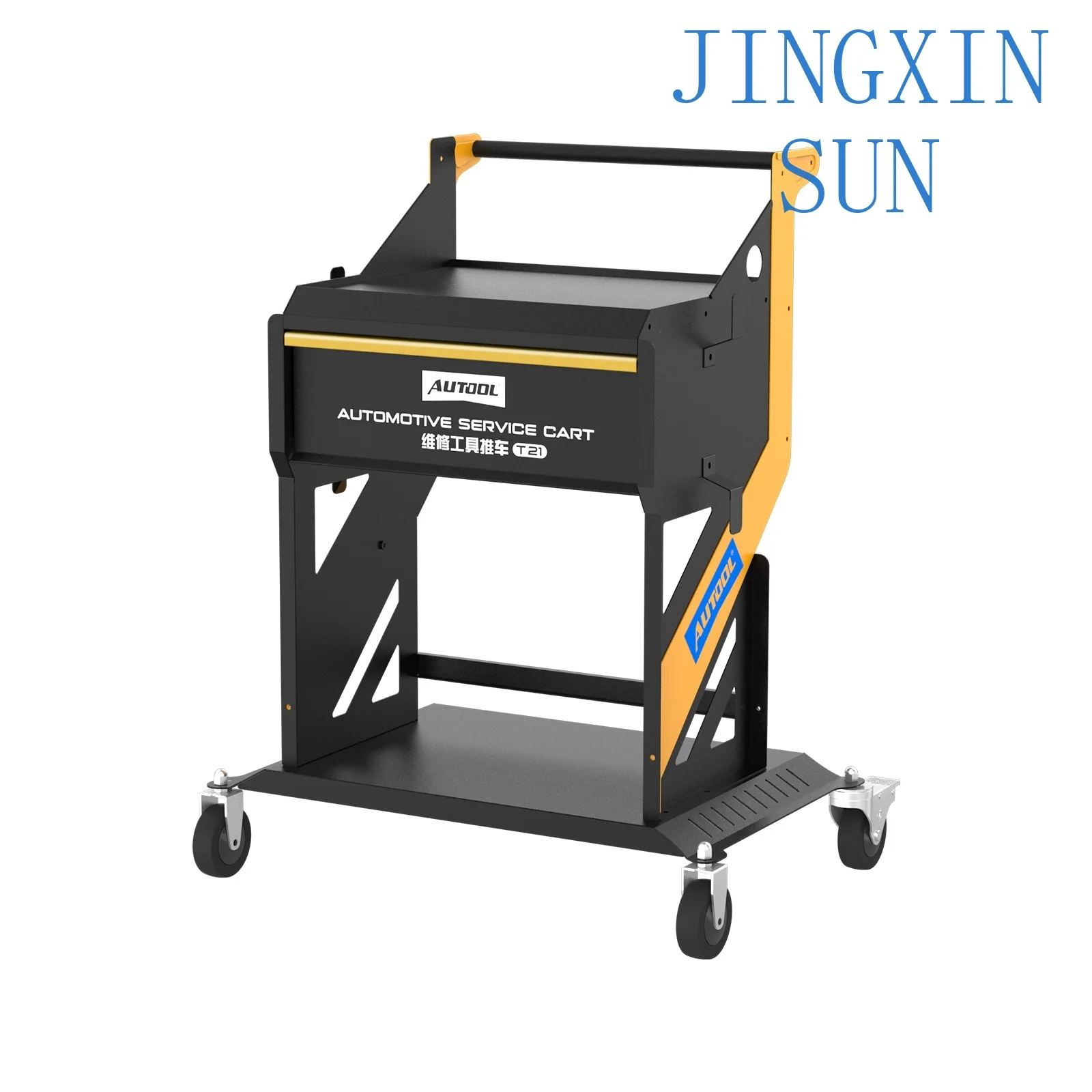 T21 Professional Workshop Toolbox Machinery Multi-Purpose Platform Utility Tools Trolley Service Cart with Wheels
