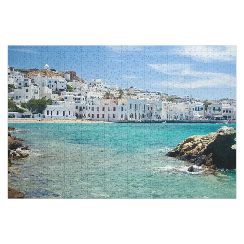 Mykonos Things To Do Jigsaw Puzzle Custom Name Wood Personalized Custom With Photo Puzzle