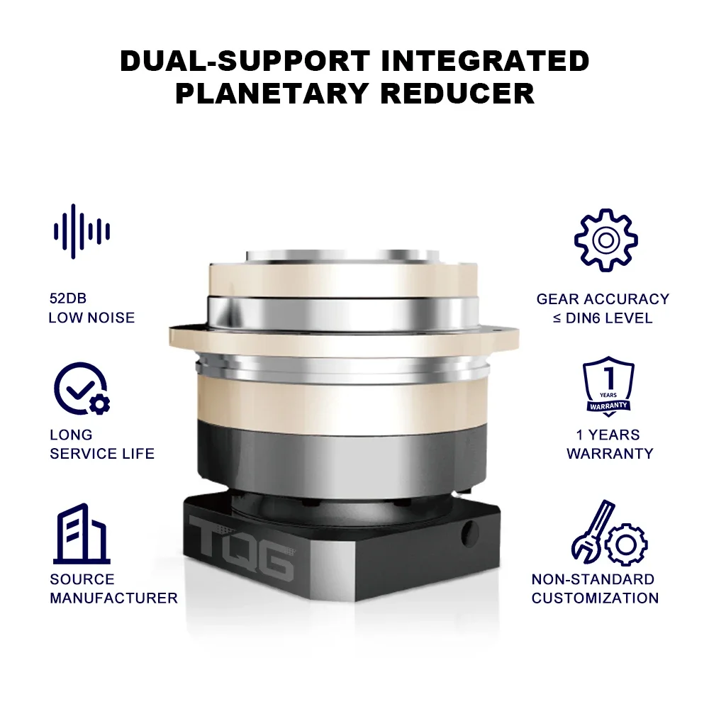 Harga bagus Seri VRT Stepper Motor Servo Gearbox Presisi Flange Output Planetary Gear Reducer Box Baru Dibuat