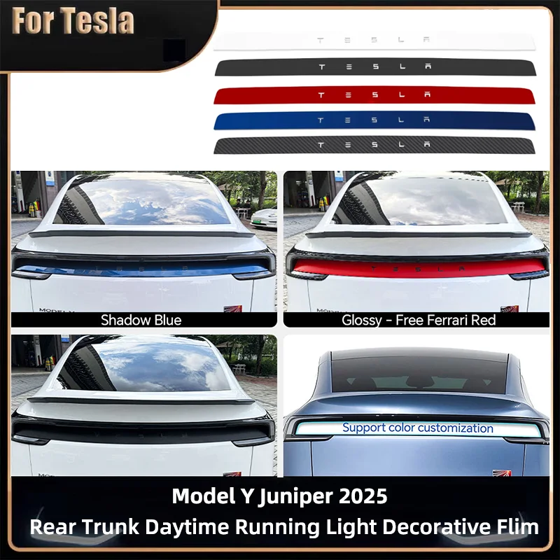 

Защитная пленка для автомобильной краски из ПВХ для Tesla Model Y Juniper 2025, задний багажник, дневные ходовые огни, защитная пленка, аксессуары