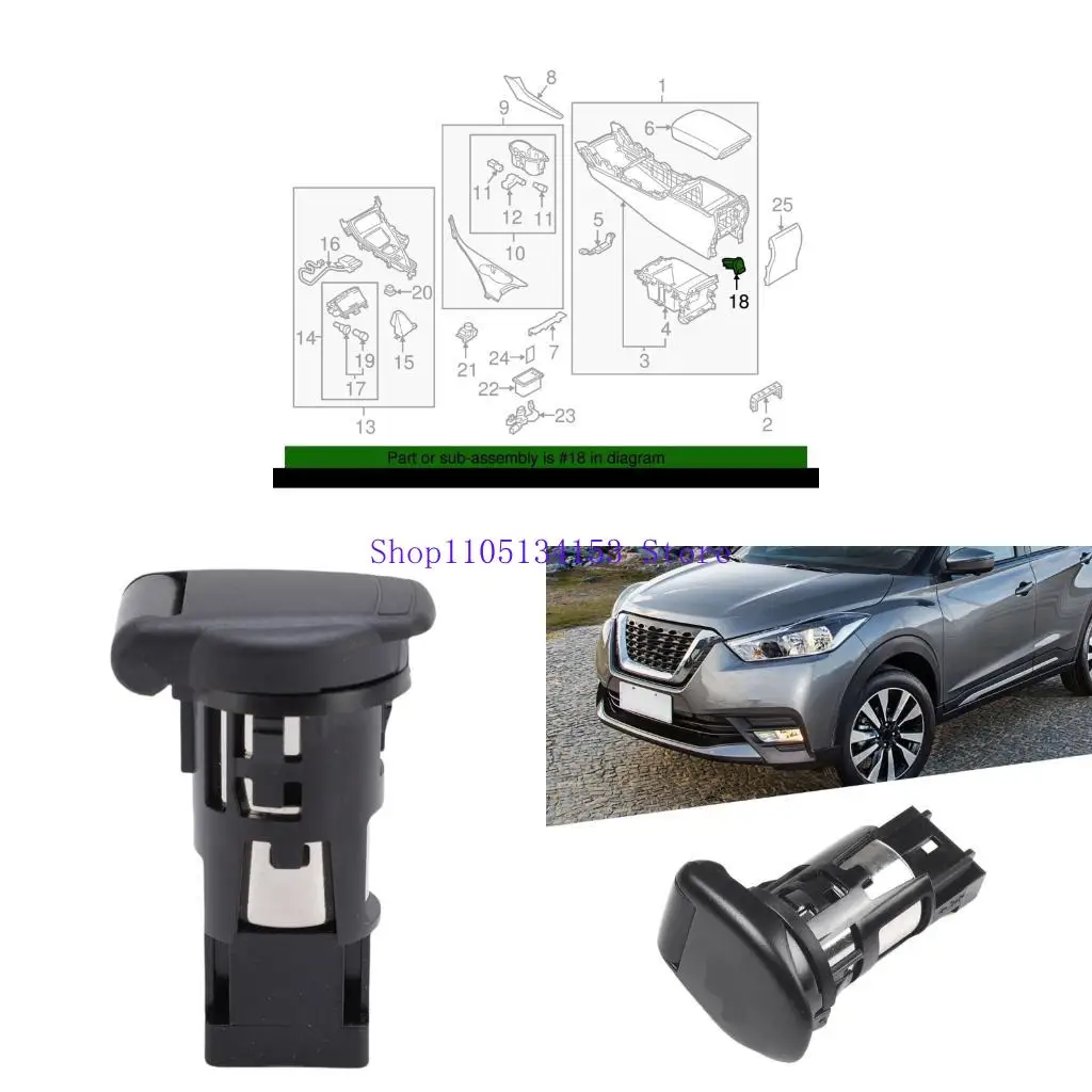 

hg89 Replacement Car Interior Power Socket 25331-6CA0A 25331-3SH0A for Leaf 13-19 Power Outlet Socket Auto Accessories