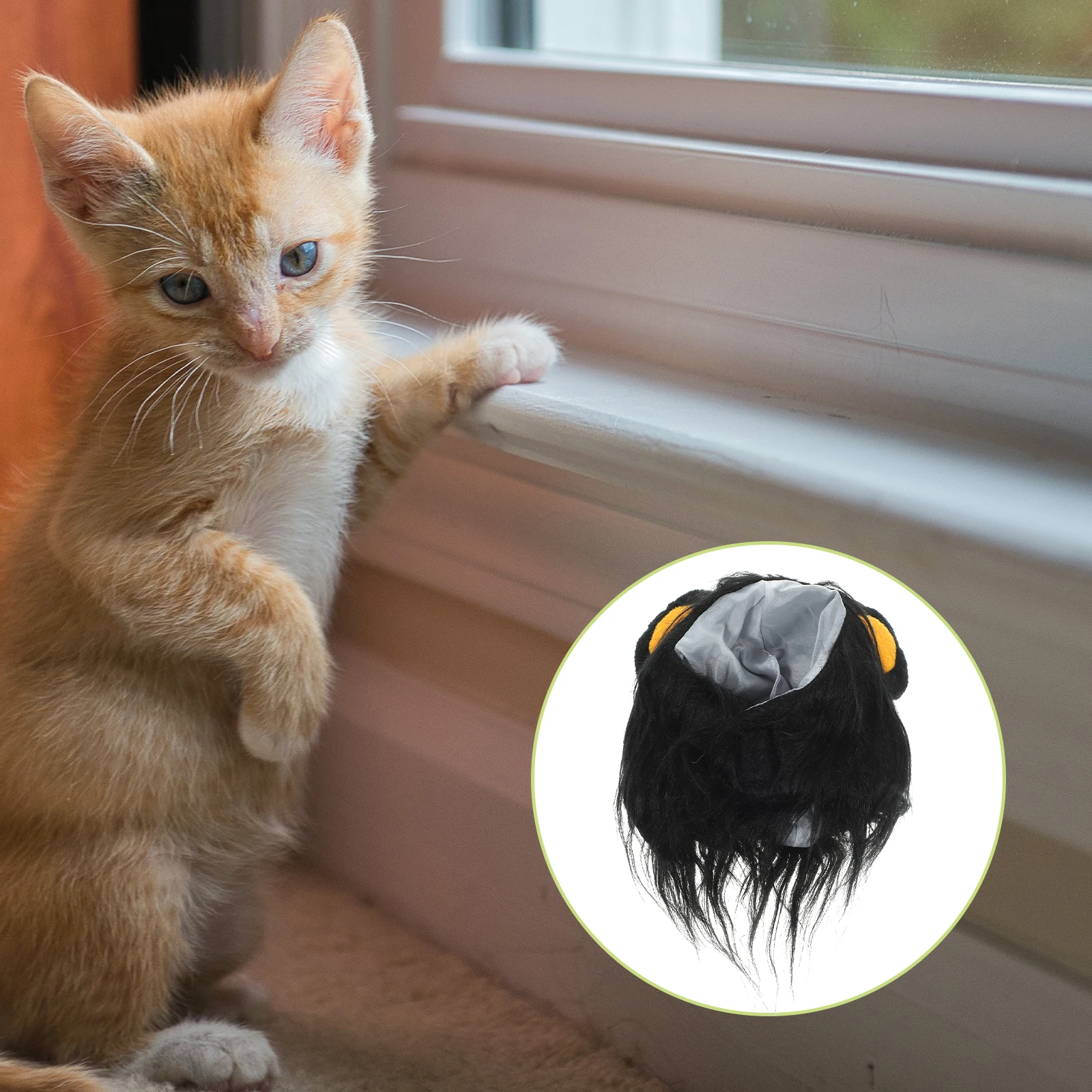 

Lion Mane Pet Hat Soft Comfortable Durable Puppy Cat Hat Dog Costume Party Photo Shoot Pet Cap Halloween Cat Cap