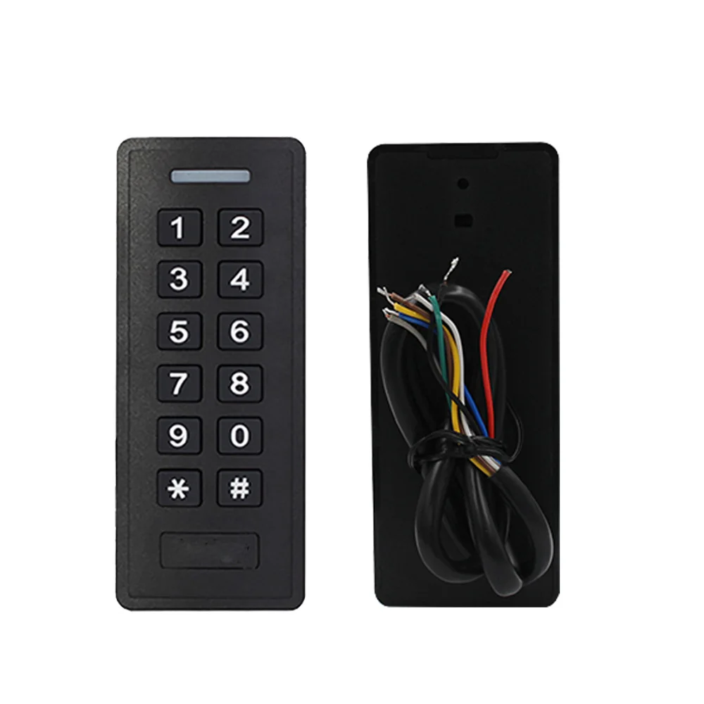 Waterproof Standalone Access Control gate opener fingerprint door keypad white RFID Reader of ABS