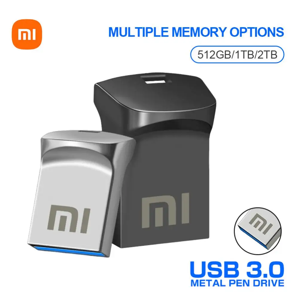 Xiaomi-Clé USB 3.1 d'origine avec interface de type C, clé USB, transmission mutuelle pour téléphone portable et ordinateur, 2 To, 1 To