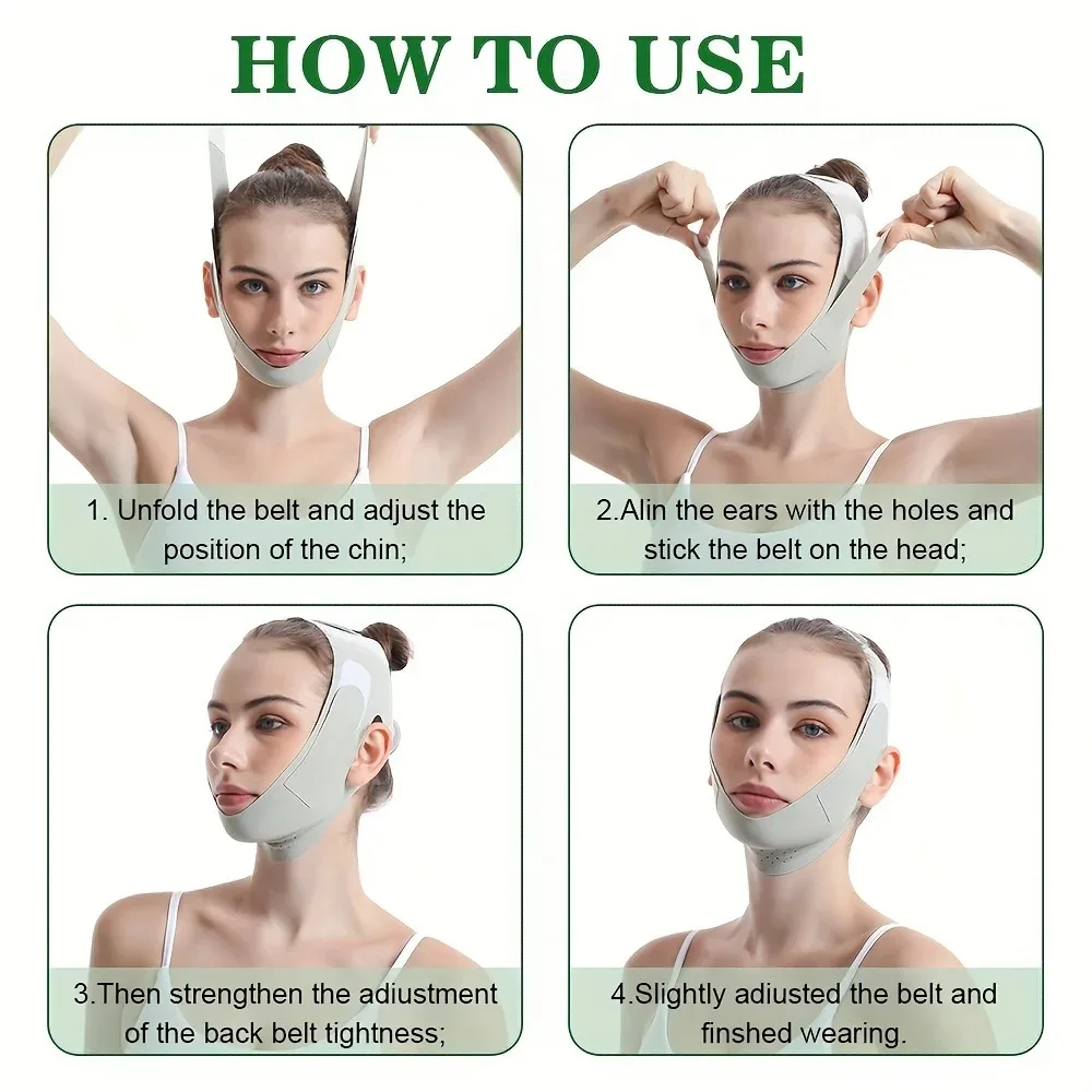 Bandage réutilisable amincissant pour le visage pour femme, ligne V, spoage du visage, ceinture de levage du ruisseau et des joues, sangle de massage facial, soins de la peau du visage, outils de beauté