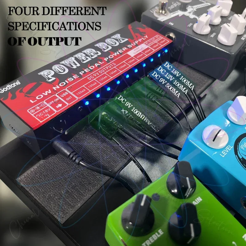 Guitar Single-block Effect Device Multi-channel Power Supply 9V12V18V Noise Reduction and Voltage Regulation with USB Interface