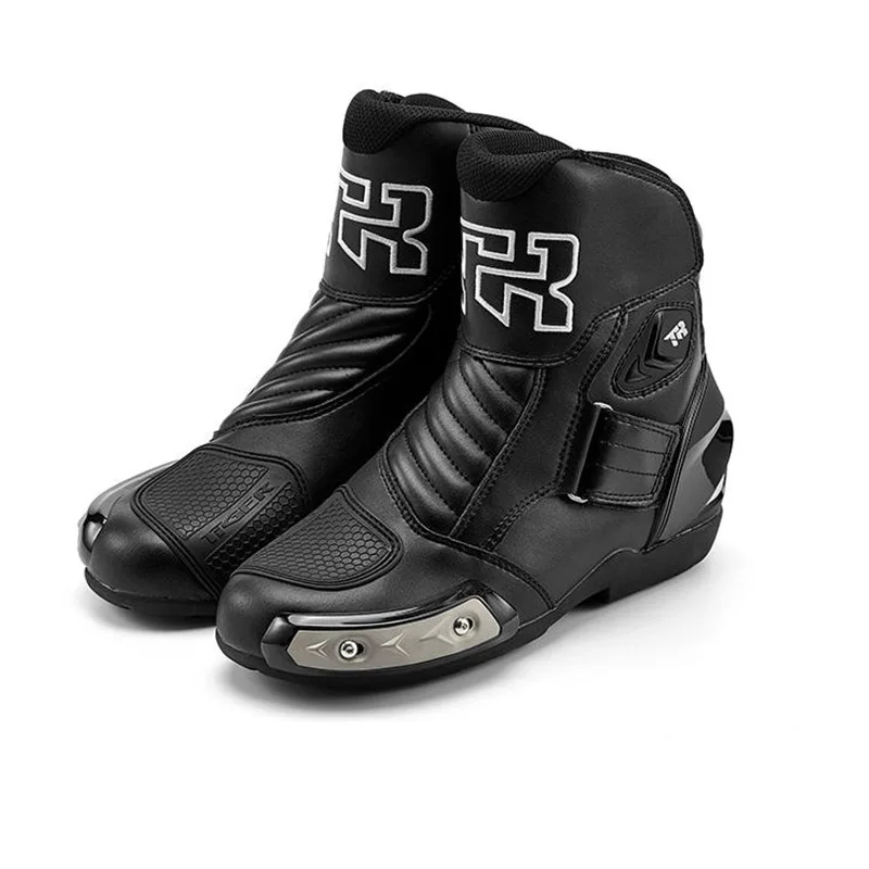 

2PCS Motorcycle Boots Track Racing Moto Botas Men EU 39-46 Riding Boots Mid-calf Boot ADV Travel Shoes Breathable